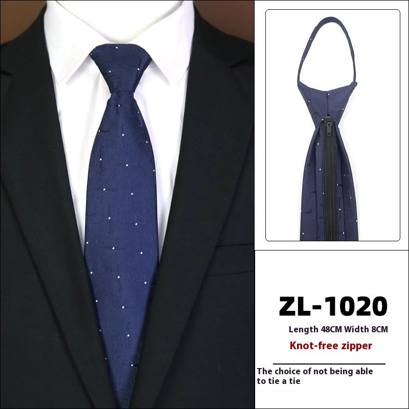 Men's Formal Wear Business Zipper Tie-free view 28