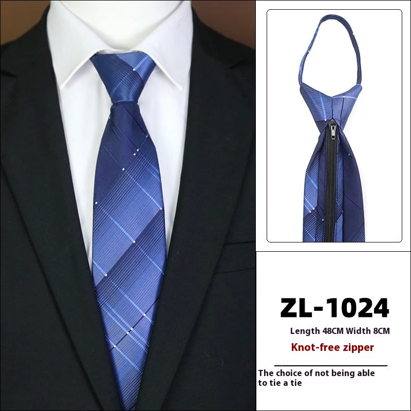 Men's Formal Wear Business Zipper Tie-free view 4