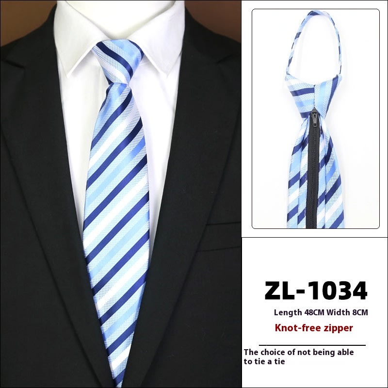 Men's Formal Wear Business Zipper Tie-free view 16