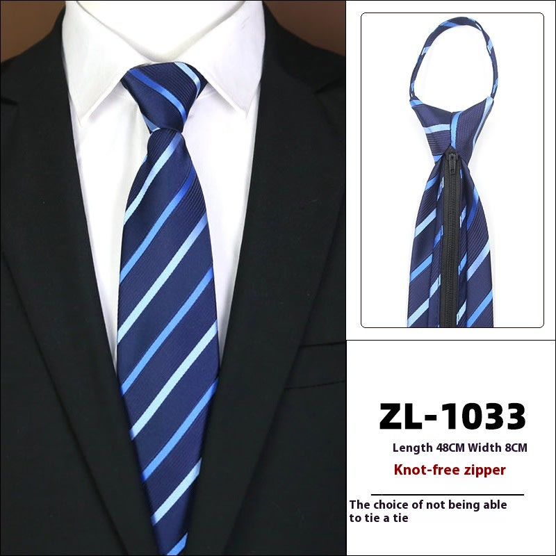 Men's Formal Wear Business Zipper Tie-free view 5