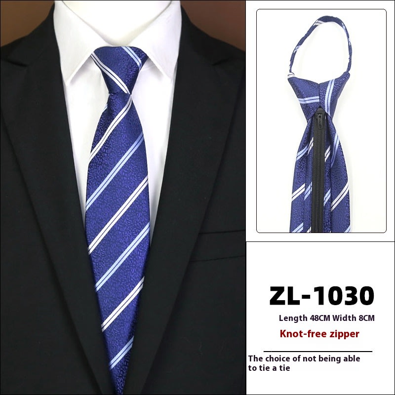 Men's Formal Wear Business Zipper Tie-free view 34