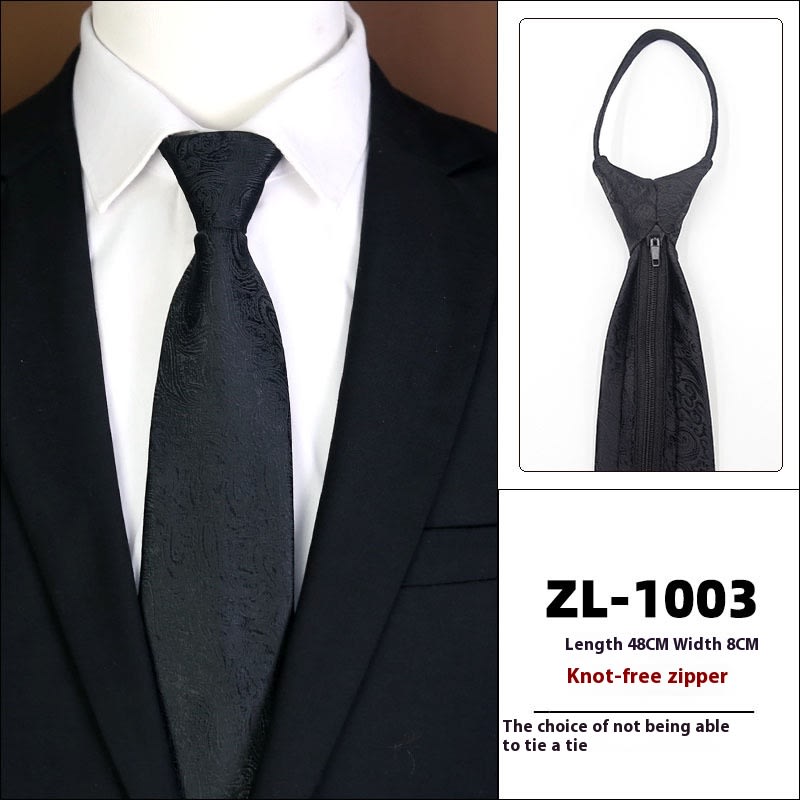 Men's Formal Wear Business Zipper Tie-free view 20