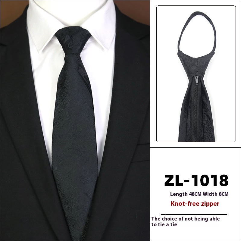 Men's Formal Wear Business Zipper Tie-free view 23