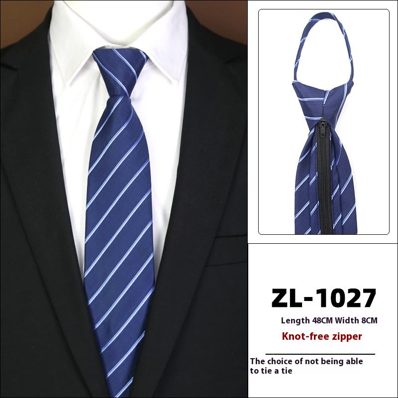 Men's Formal Wear Business Zipper Tie-free view 27