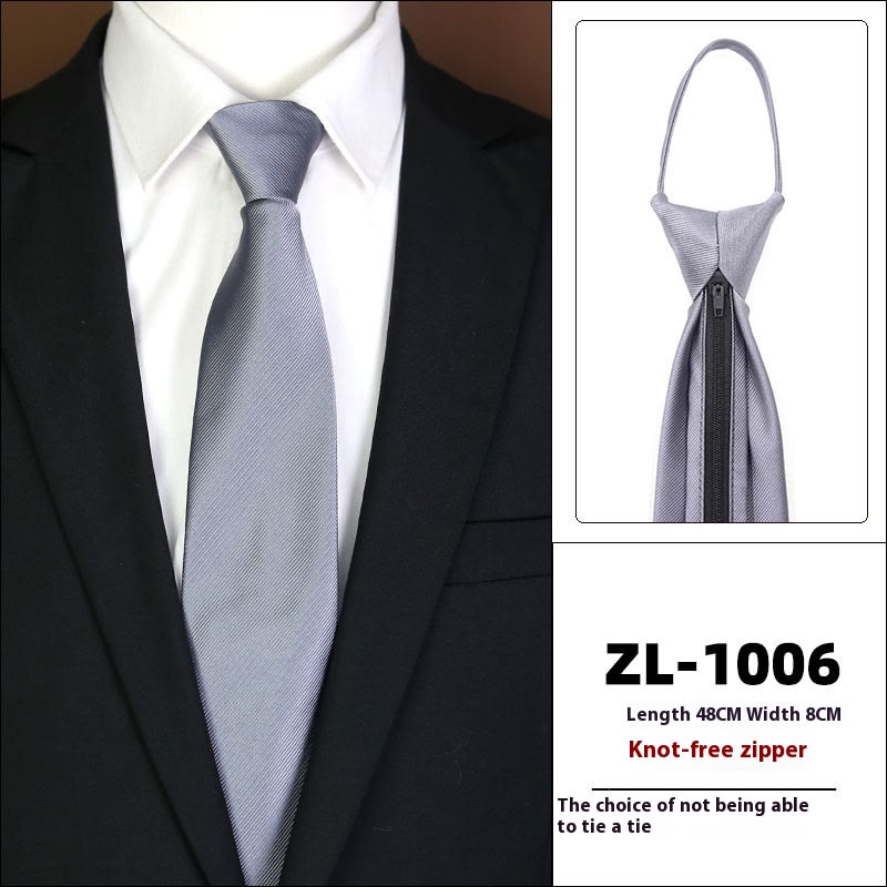 Men's Formal Wear Business Zipper Tie-free view 17