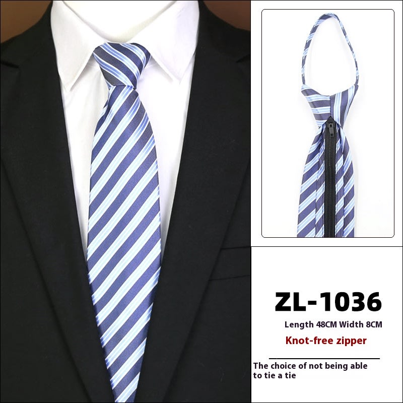 Men's Formal Wear Business Zipper Tie-free view 39