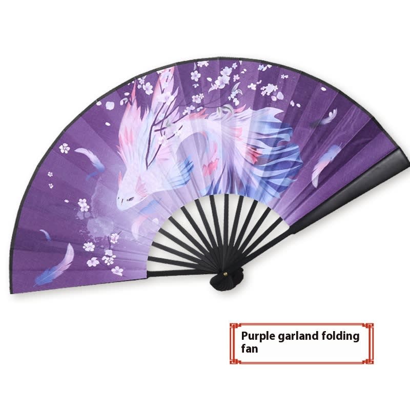 Antique Series Han Chinese Clothes Match Folding Fan view 11