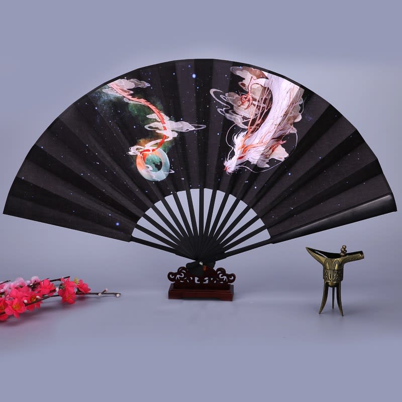 Antique Series Han Chinese Clothes Match Folding Fan view 4