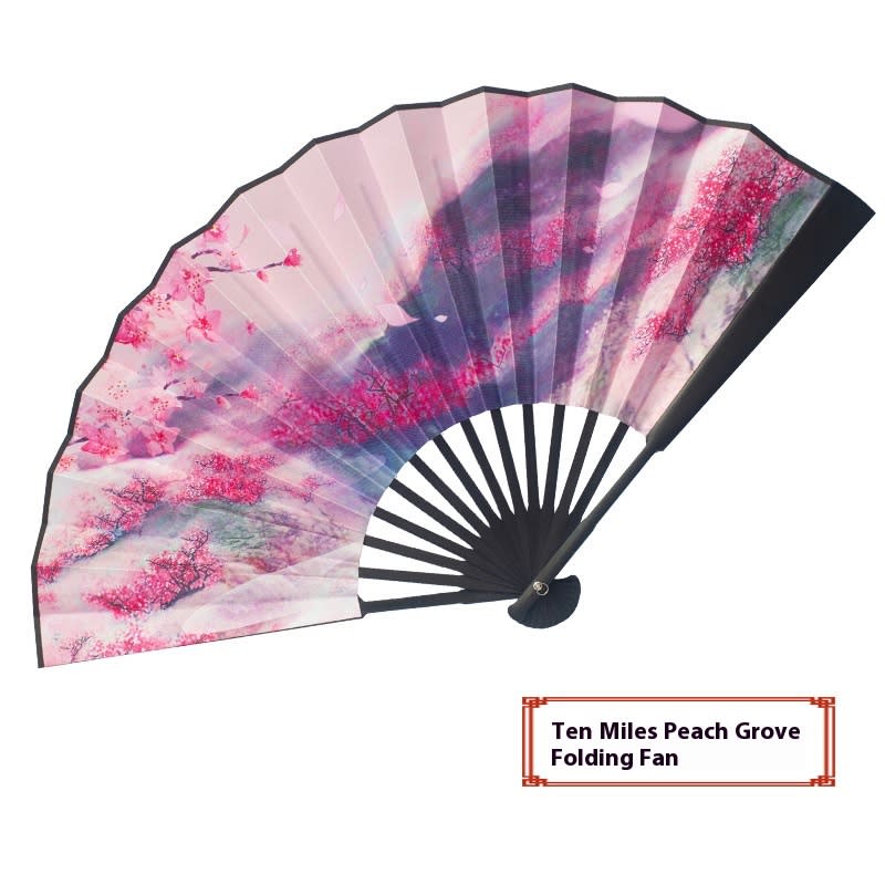 Antique Series Han Chinese Clothes Match Folding Fan view 14