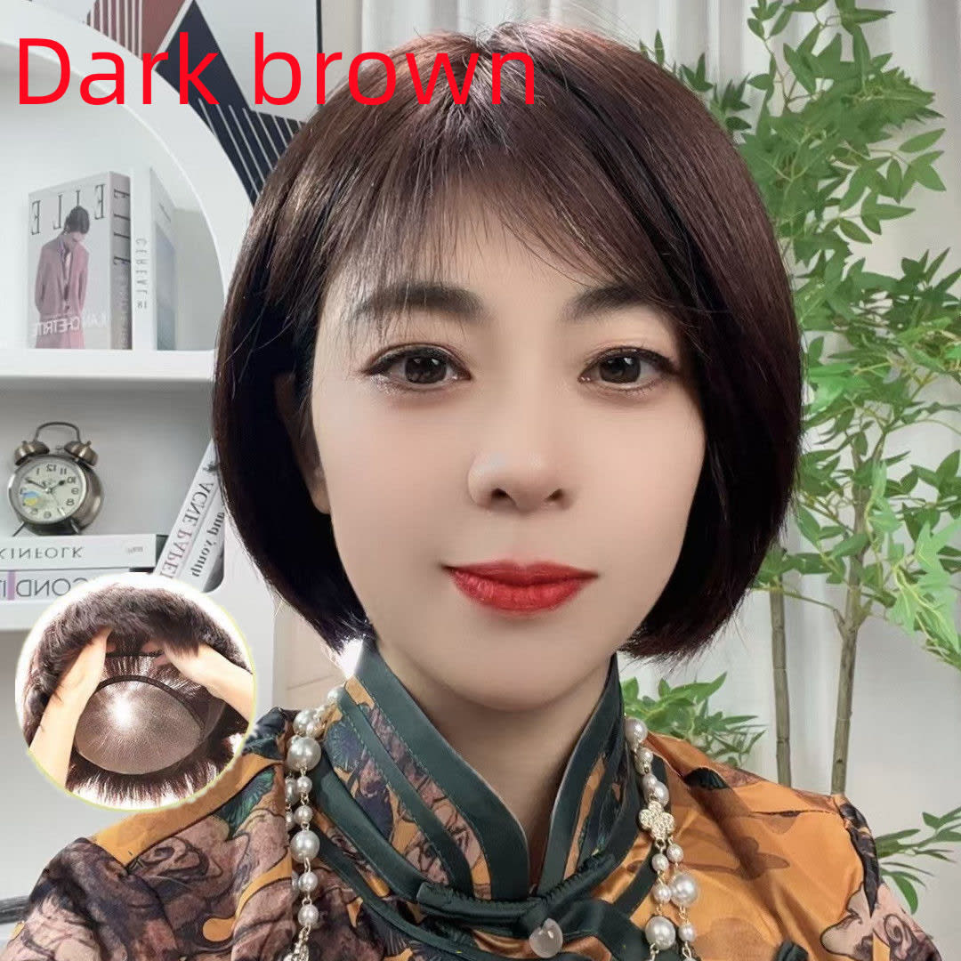 Middle-aged And Elderly Fashion Thin Hair Cover view 3