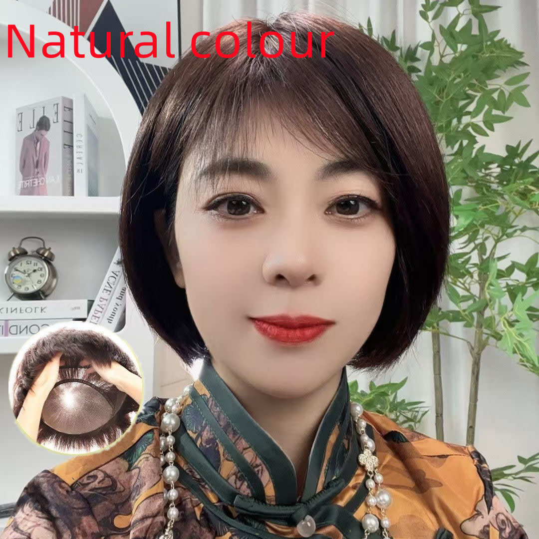 Middle-aged And Elderly Fashion Thin Hair Cover view 4