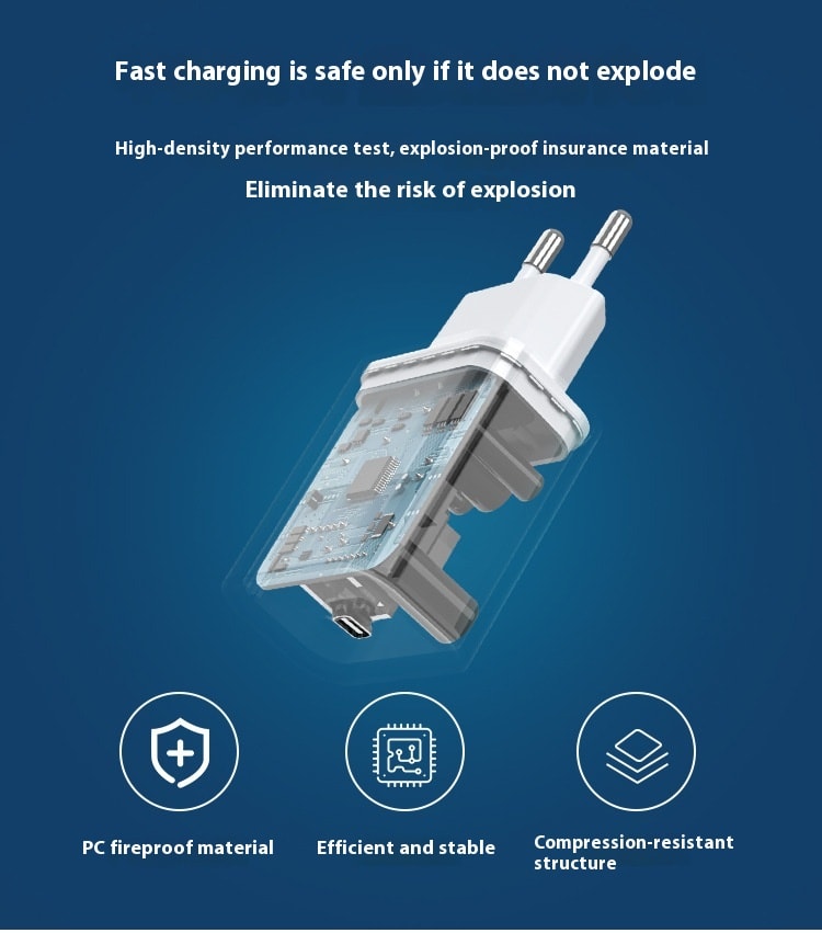 GRS GS Certification 20W European Standard Fast Charge Charging Plug view 6