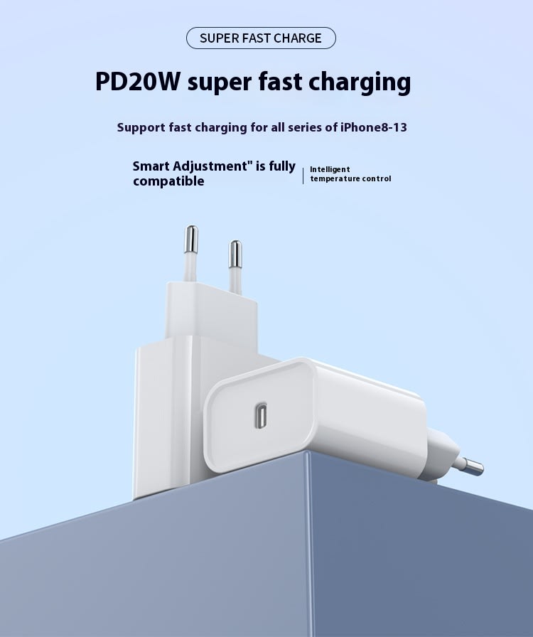 GRS GS Certification 20W European Standard Fast Charge Charging Plug view 3