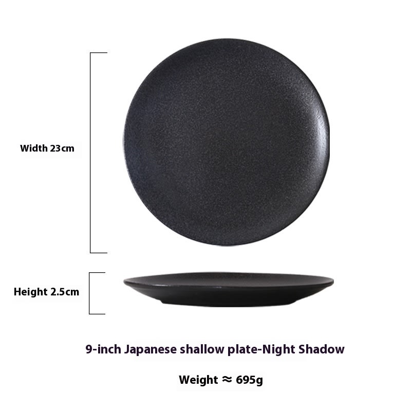Japanese Household Simple Ceramic Shallow Plate view 7