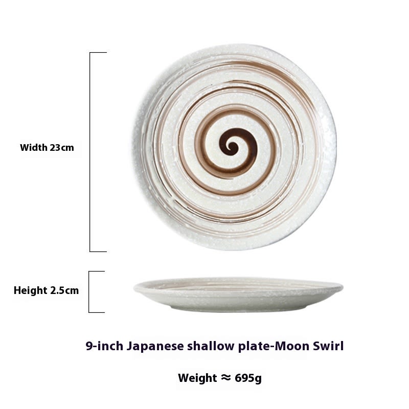 Japanese Household Simple Ceramic Shallow Plate view 8