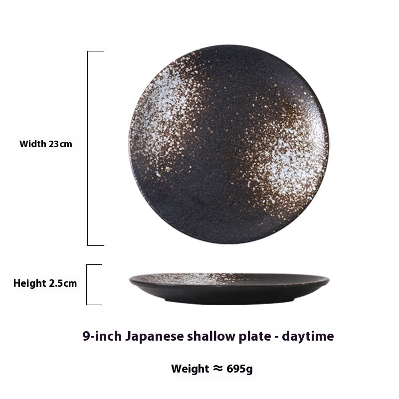 Japanese Household Simple Ceramic Shallow Plate view 13
