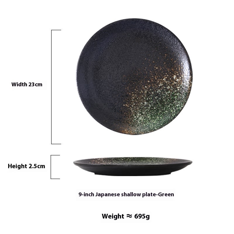 Japanese Household Simple Ceramic Shallow Plate view 4