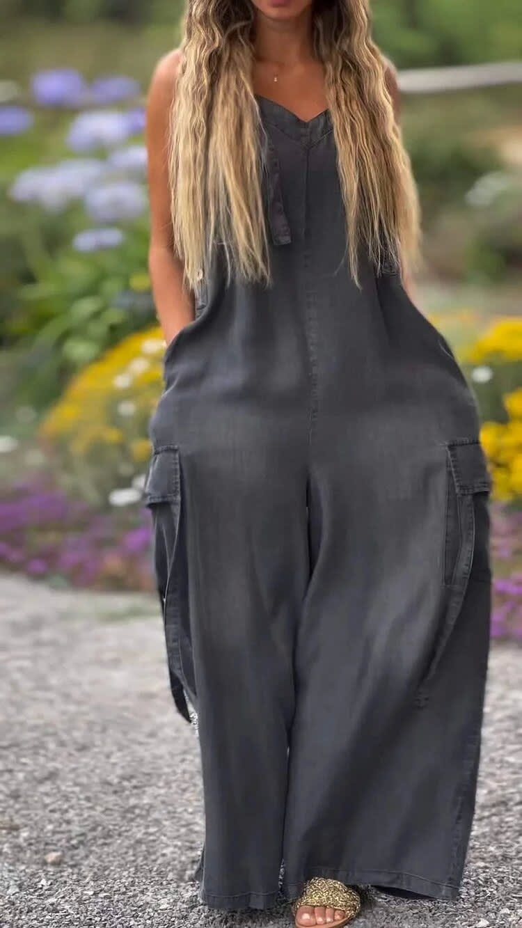 Jumpsuit Loose Comfortable Casual Pants view 5
