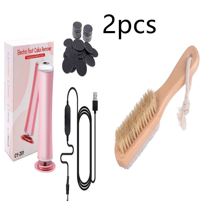 Electric Foot Callus Remover Foot Care File Heels Dead Skin Pedicure Tool Electronic Foot Grinder And Replacement Sandpaper view 2