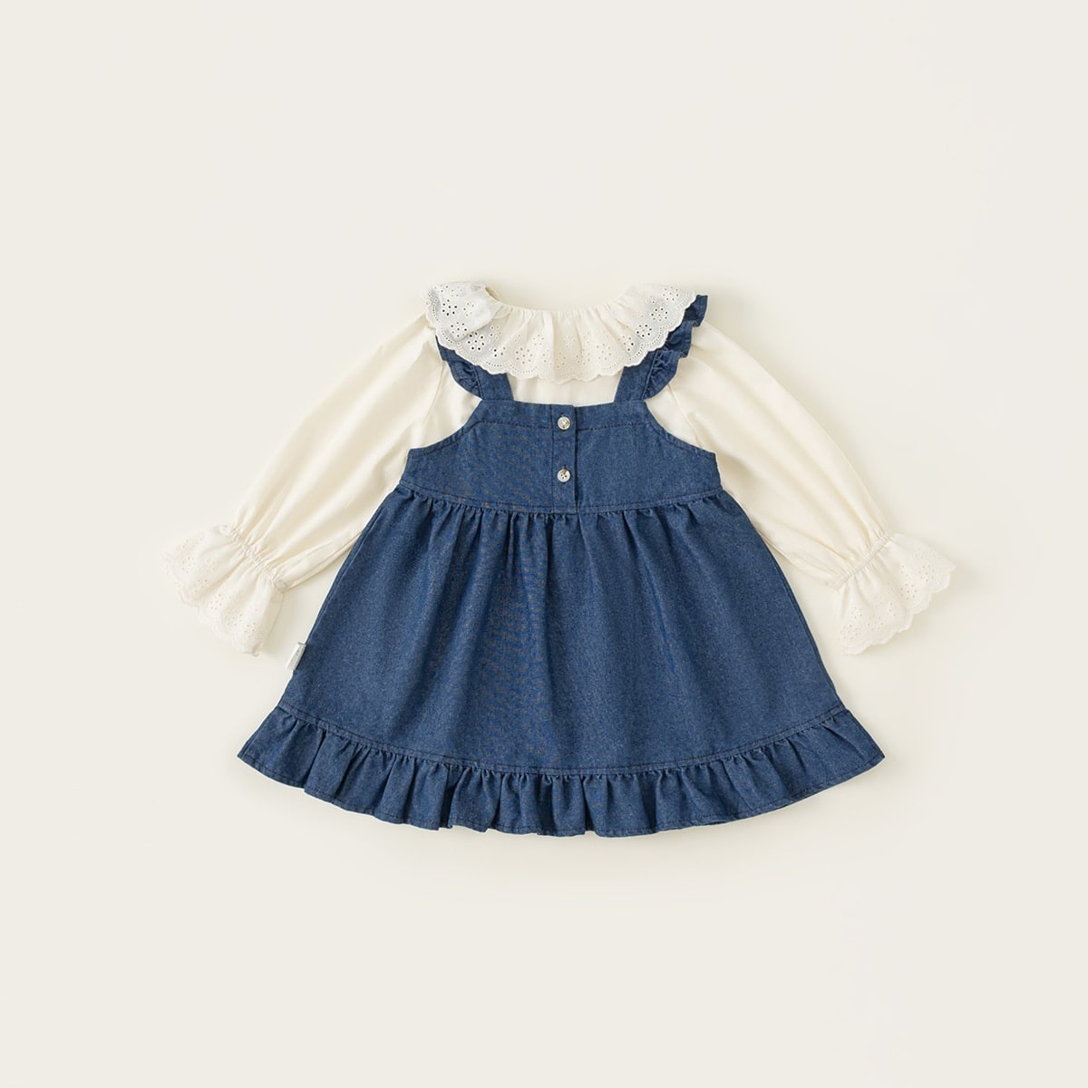 Children's Clothing Spring Long Sleeve Shirt Denim Skirt Suit view 6