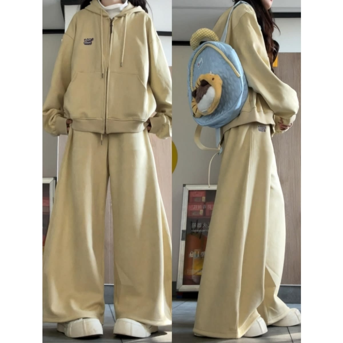 College Style Sportswear Suit Female Spring And Autumn Students Korean Style view 5