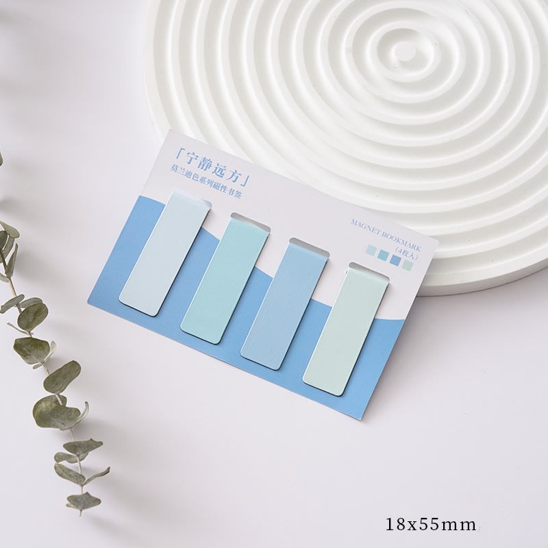 Magnetic Morandi Series Color Block Bookmark view 7