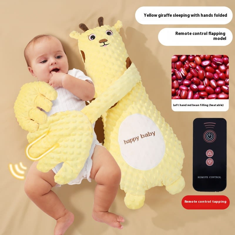 Infant Exhaust Pillow Hand Remote Controlled Soothing For Baby Sleep Cartoon Plush Toddler Comforting Hand view 3