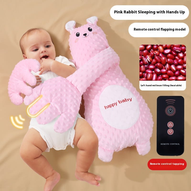 Infant Exhaust Pillow Hand Remote Controlled Soothing For Baby Sleep Cartoon Plush Toddler Comforting Hand view 4
