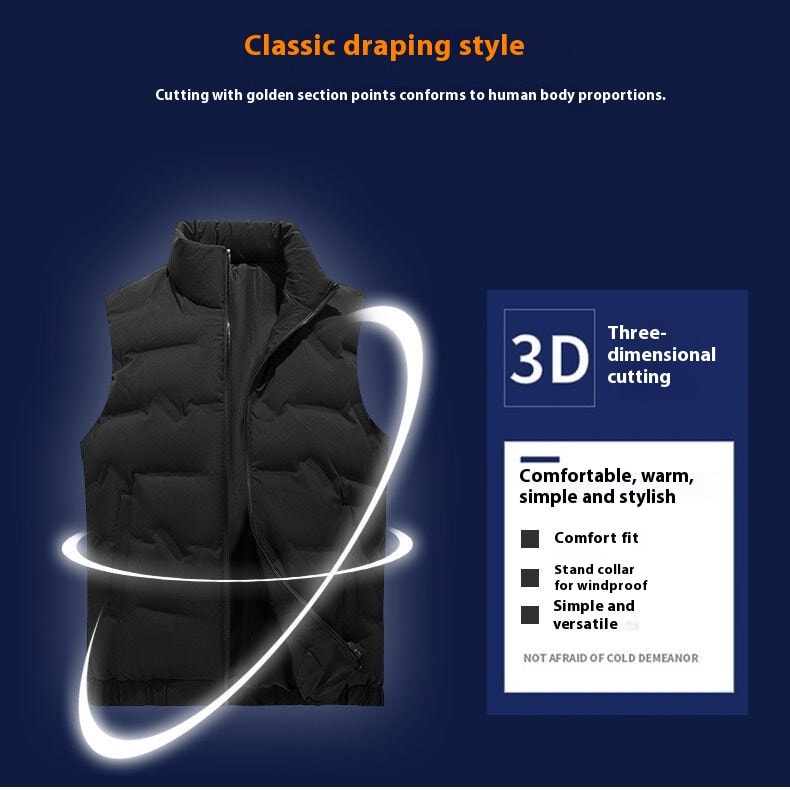 Cotton Vest Autumn And Winter New Thickened Coat Couple view 13