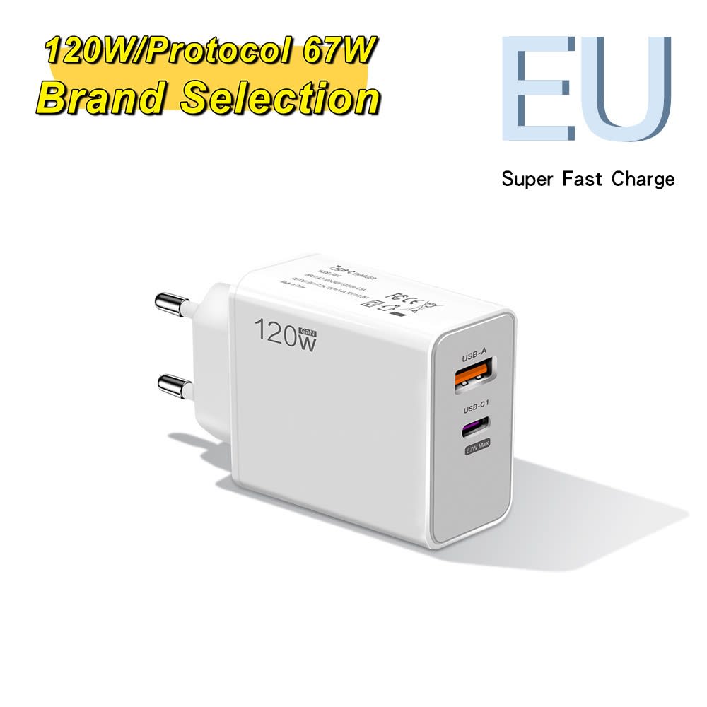 Fast Charge European And American British Standard Mobile Phone Charger view 2