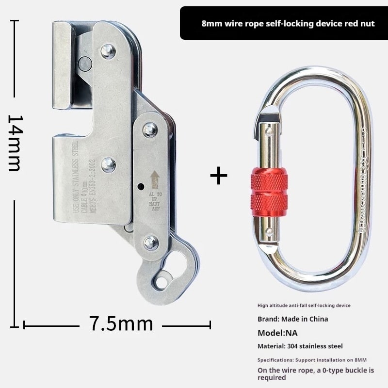 Wire Rope High Altitude Emergency Rope Clamp Equipment view 7
