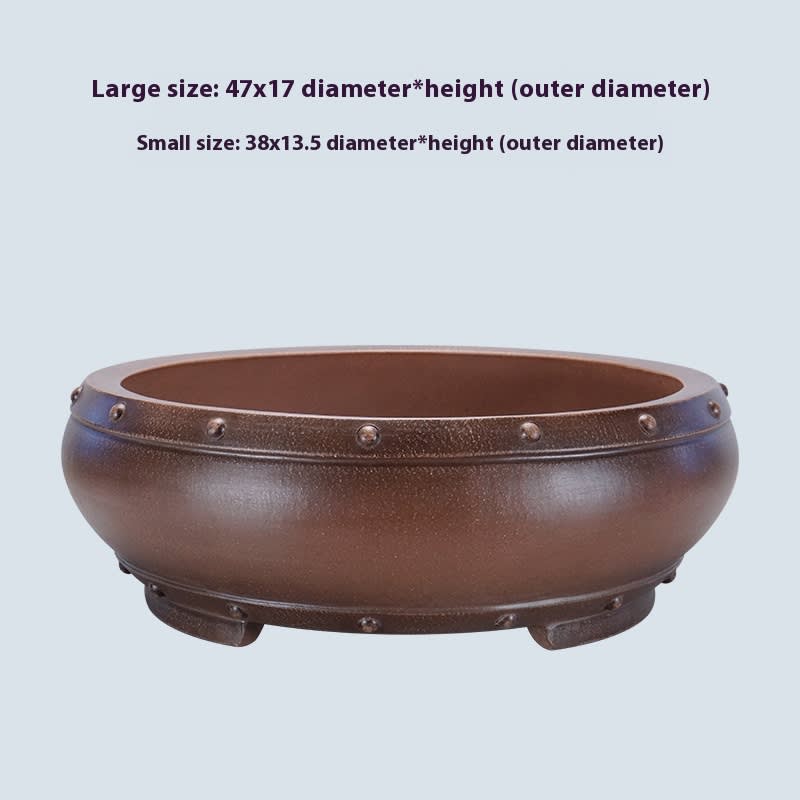 Purple Sand Floor Type Flowerpot Handmade view 5
