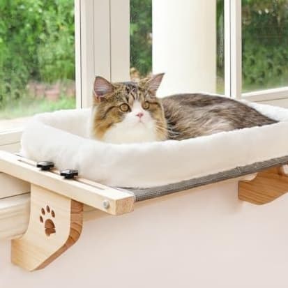 Hanging Cat Nest Window Hammock Pet Sun view 2