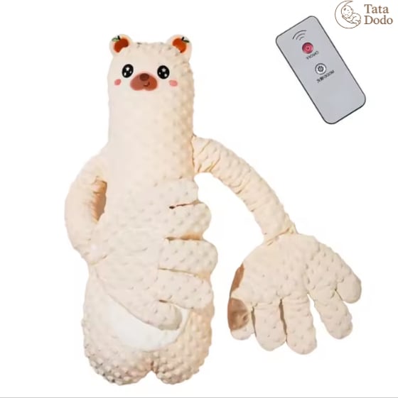 Infant Exhaust Pillow Hand Remote Controlled Soothing For Baby Sleep Cartoon Plush Toddler Comforting Hand view 2