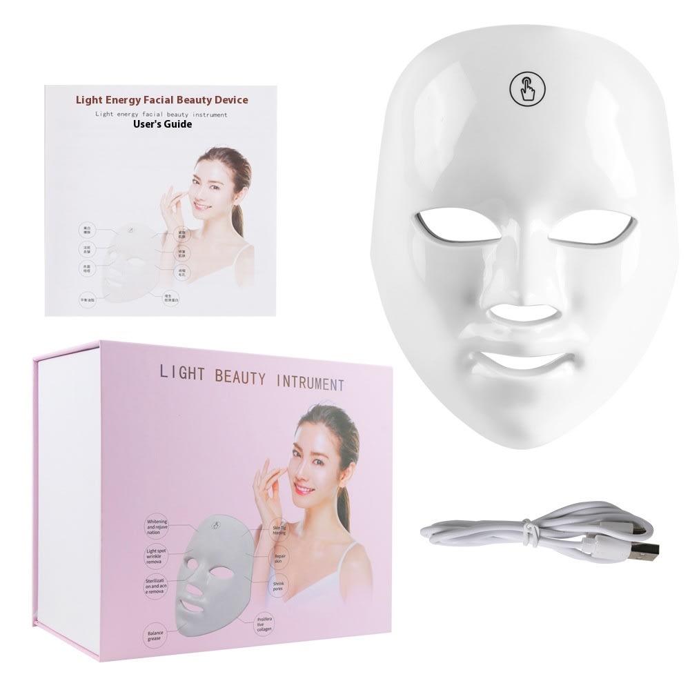 Touch Screen Seven-color Light Mask LED Photon Skin Rejuvenation view 7