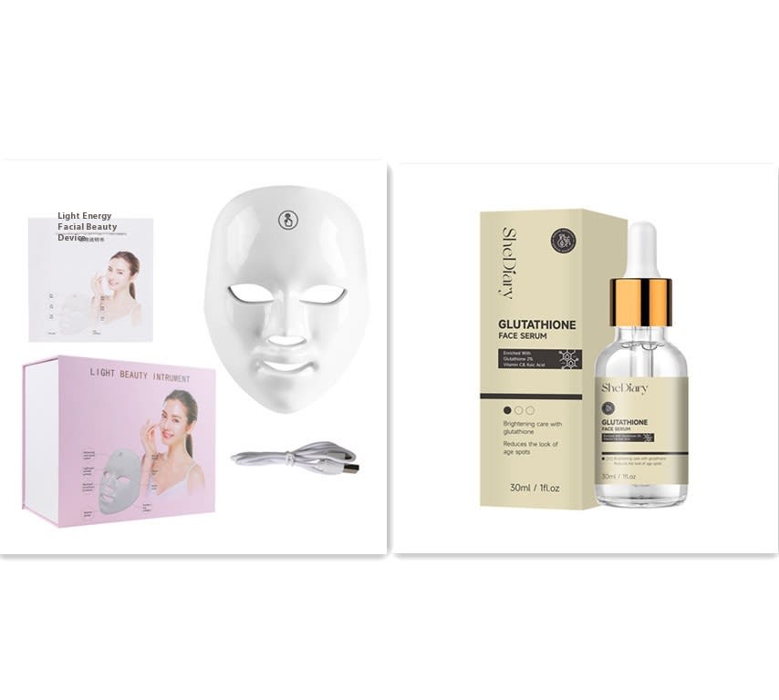 Touch Screen Seven-color Light Mask LED Photon Skin Rejuvenation view 3