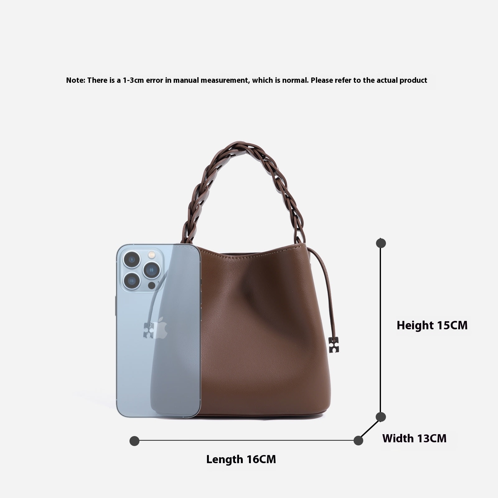 Hand-woven Fashion Mini Cross Body Bucket Bag view 4