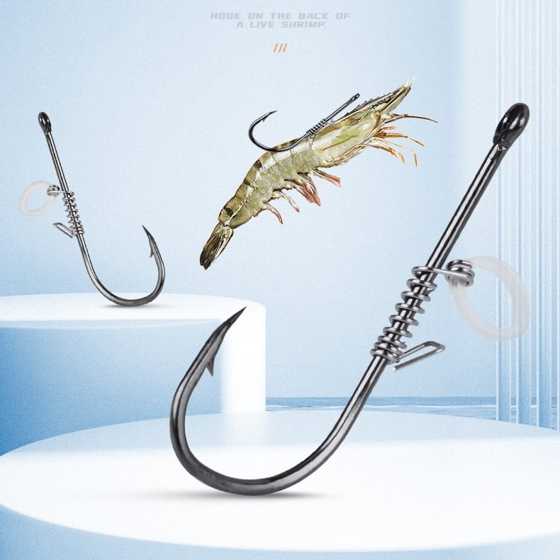Spring Rubber Band Sea Fishing Lure For Live Shrimp view 4