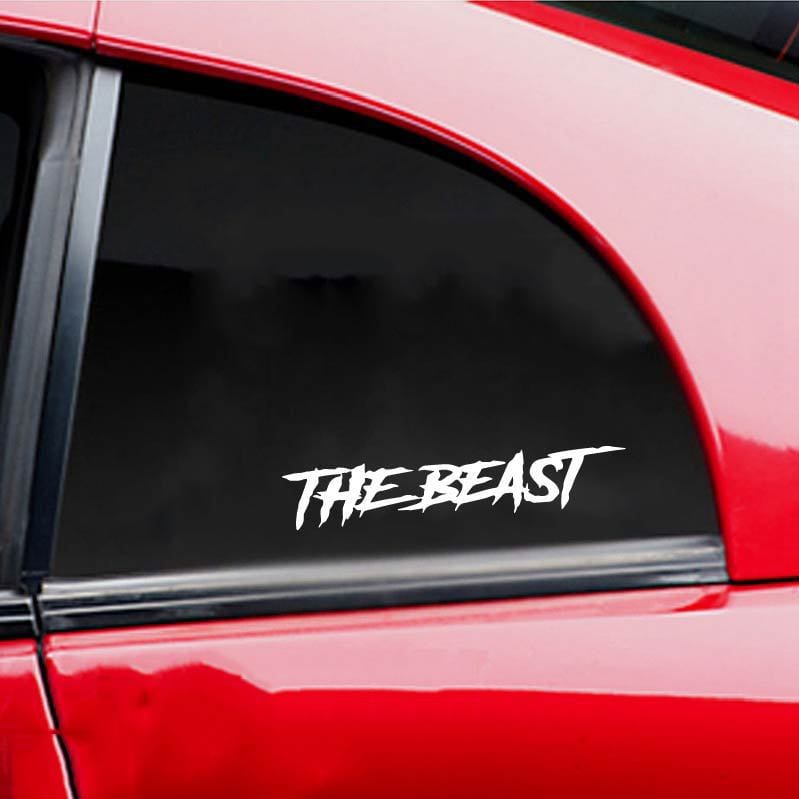 Foreign Trade Automobile English Beast Personality Creative Fashion Cool English Body Glass Decorative Sticker view 2