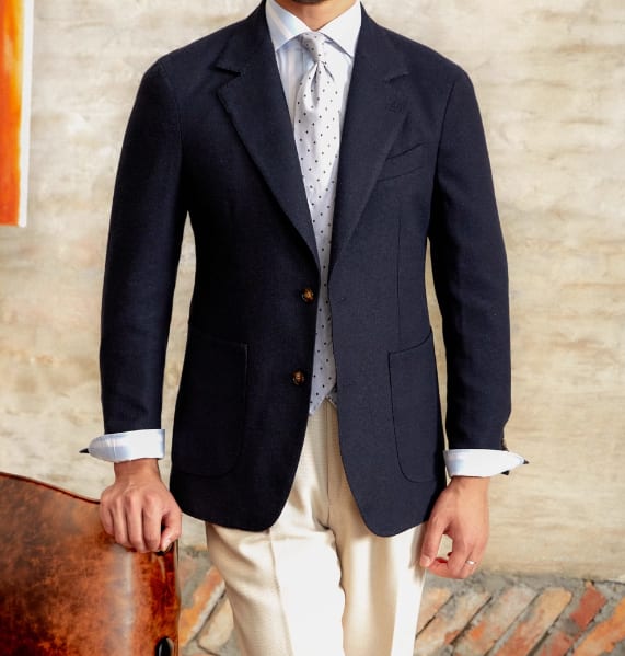 Commuter Cotton And Linen Textured Single-breasted Suit British Fashion Breathable view 11