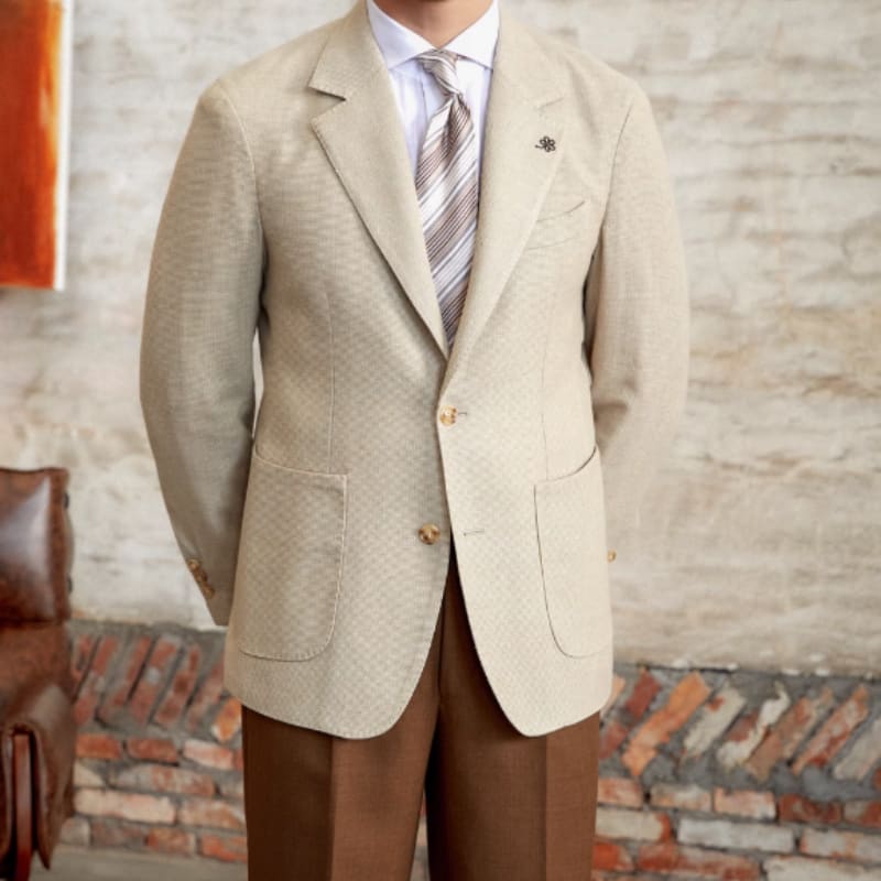 Commuter Cotton And Linen Textured Single-breasted Suit British Fashion Breathable view 8