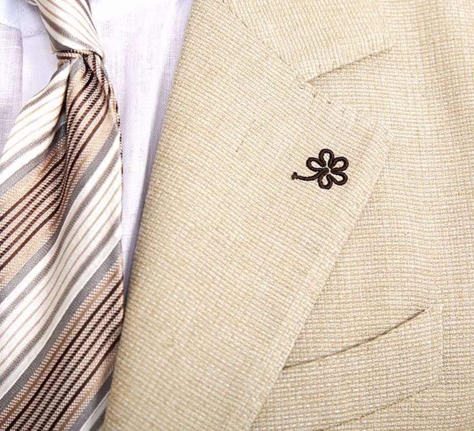 Commuter Cotton And Linen Textured Single-breasted Suit British Fashion Breathable view 2