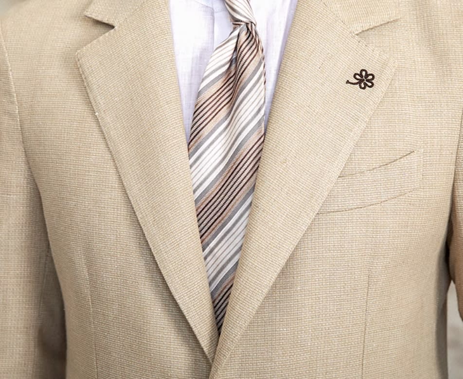 Commuter Cotton And Linen Textured Single-breasted Suit British Fashion Breathable view 7