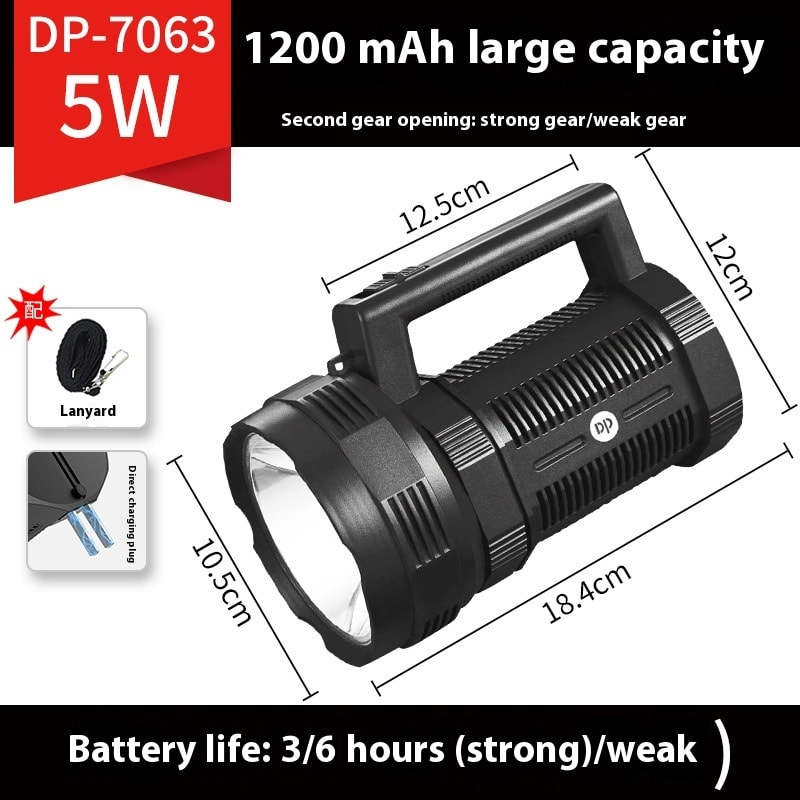 Power Torch Led Household Outdoor Camping Search And Rescue view 7