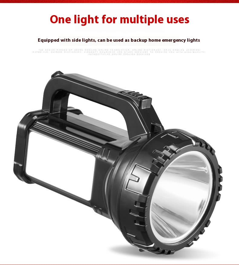 Power Torch Led Household Outdoor Camping Search And Rescue view 2