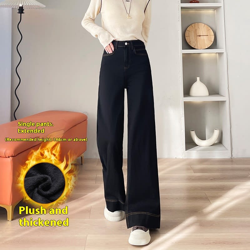 New High Waist Wide Leg Jeans Women Loose Casual view 12