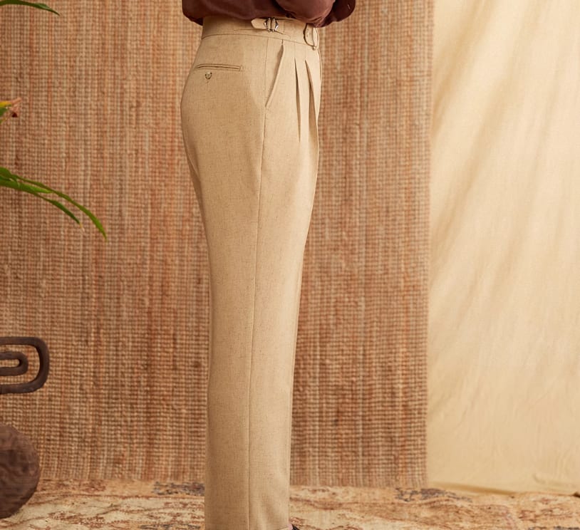 Men's Commuter's All-matching Naples High Waist Straight Casual Pants view 5