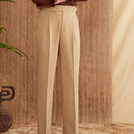 Men's Commuter's All-matching Naples High Waist Straight Casual Pants view 8
