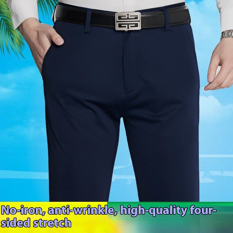 Thin Men's Straight Long Pants view 3