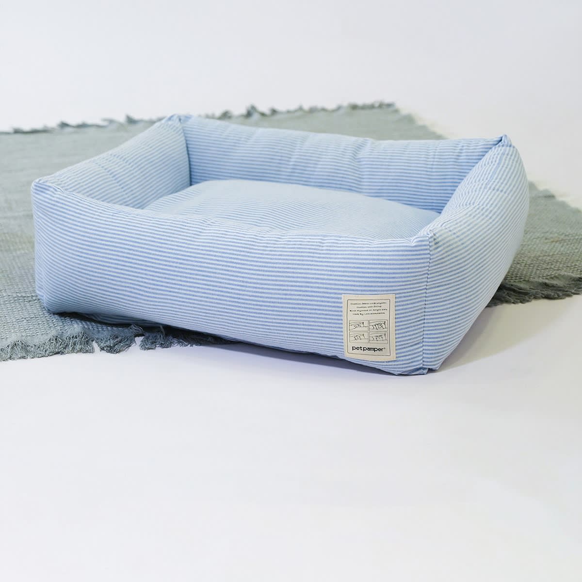 Striped Shirt Lining Foldable Warm Cat Nest view 2